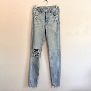 American Eagle Outfitters High Rise Light Blue Jeans